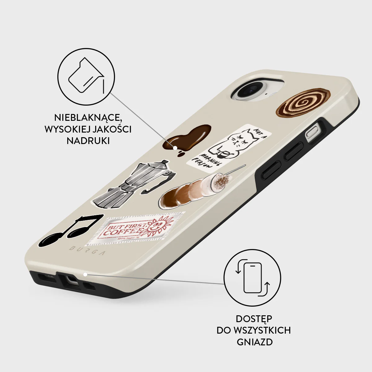 Oat Milk Please - iPhone 17e Etui - Image 3