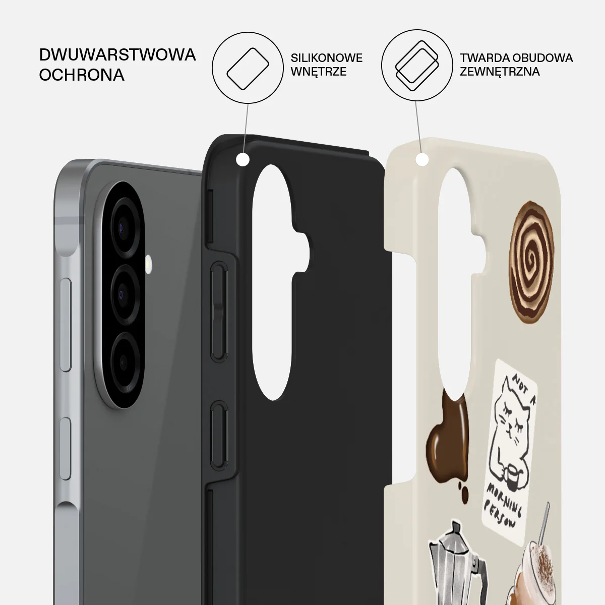 Oat Milk Please - Samsung Galaxy A57 5G Etui - Image 2