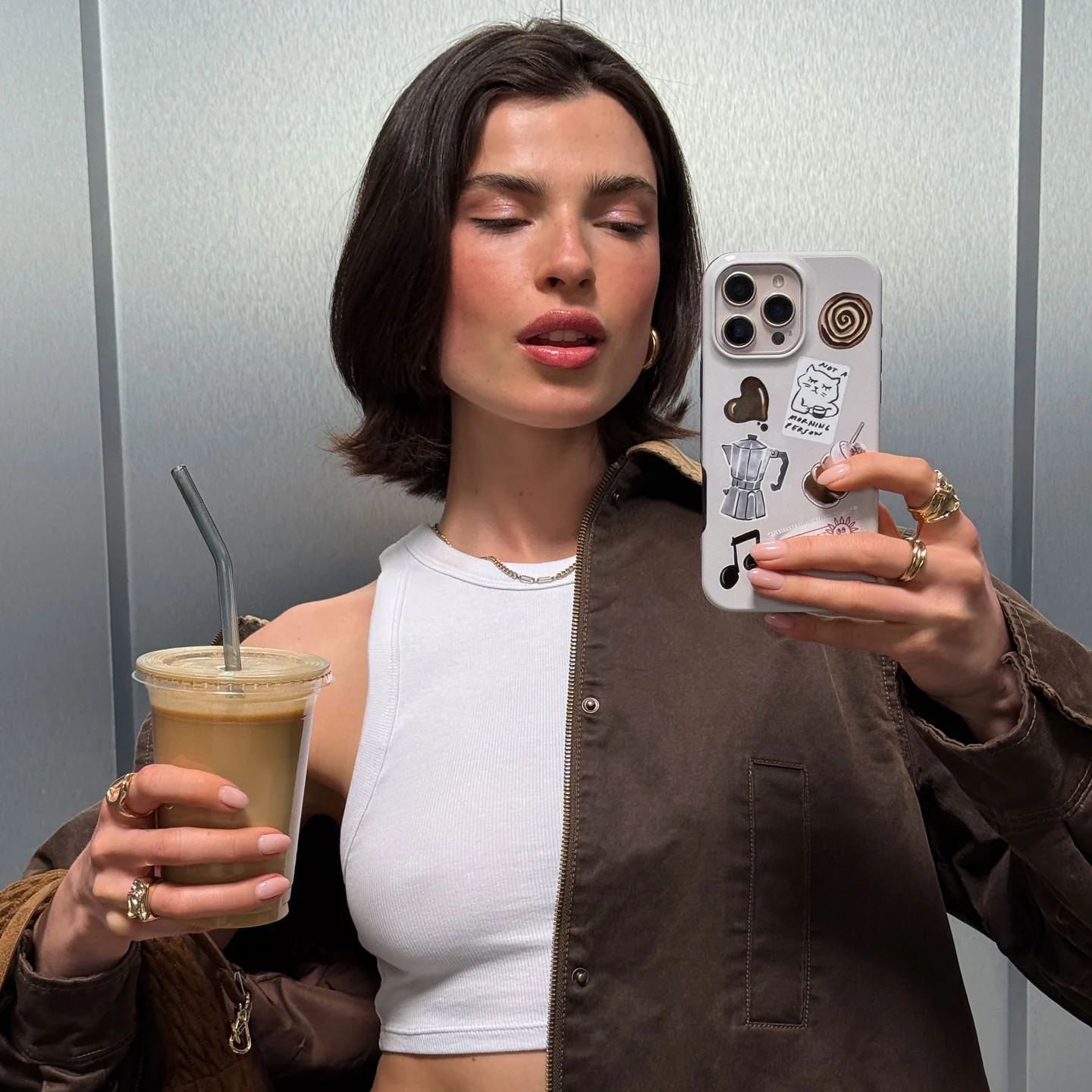 Oat Milk Please - Samsung Galaxy S25 FE Etui - Image 6