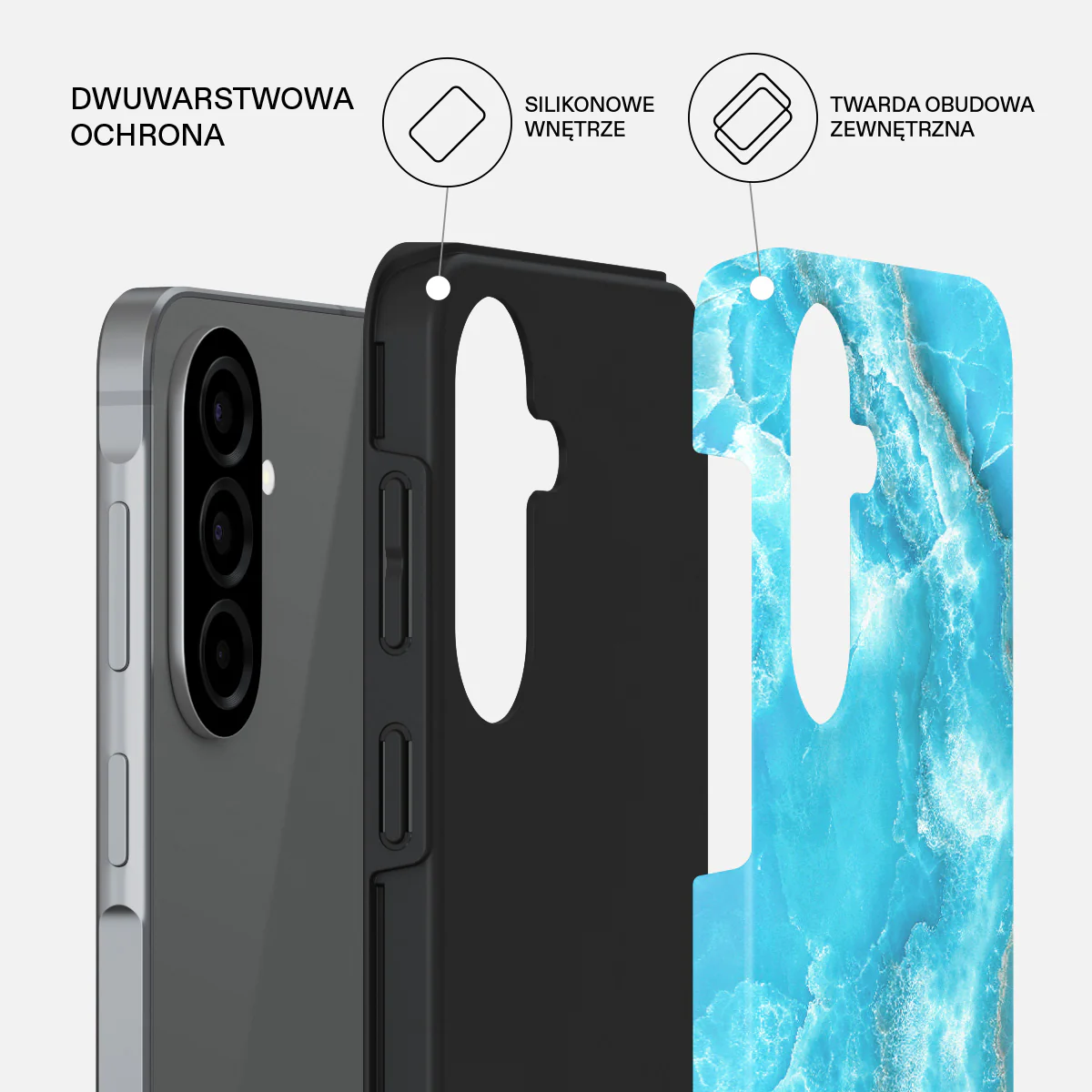 Ocean Waves - Samsung Galaxy A57 5G Etui - Image 2