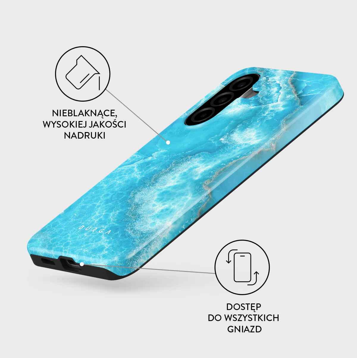 Ocean Waves - Samsung Galaxy A57 5G Etui - Image 3