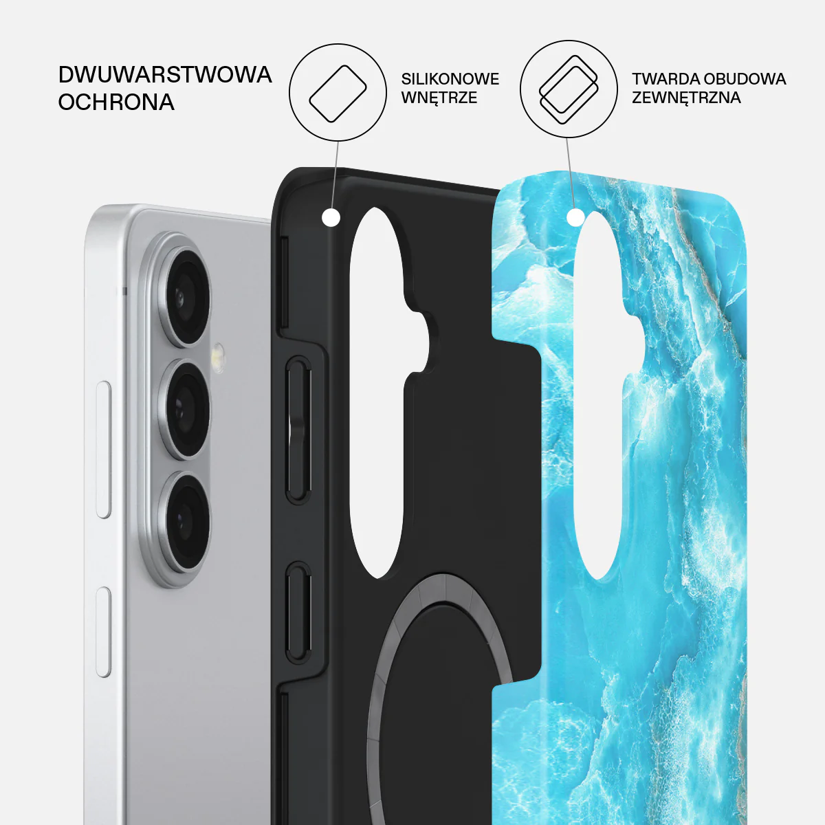 Ocean Waves - Samsung Galaxy S26 Plus Etui - Image 2