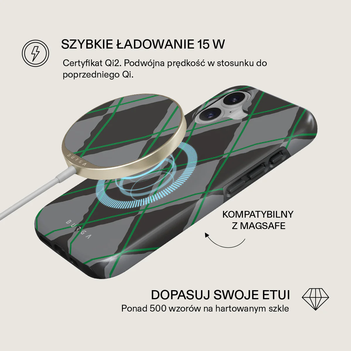 Old School - Magnetyczna ładowarka bezprzewodowa - Image 2