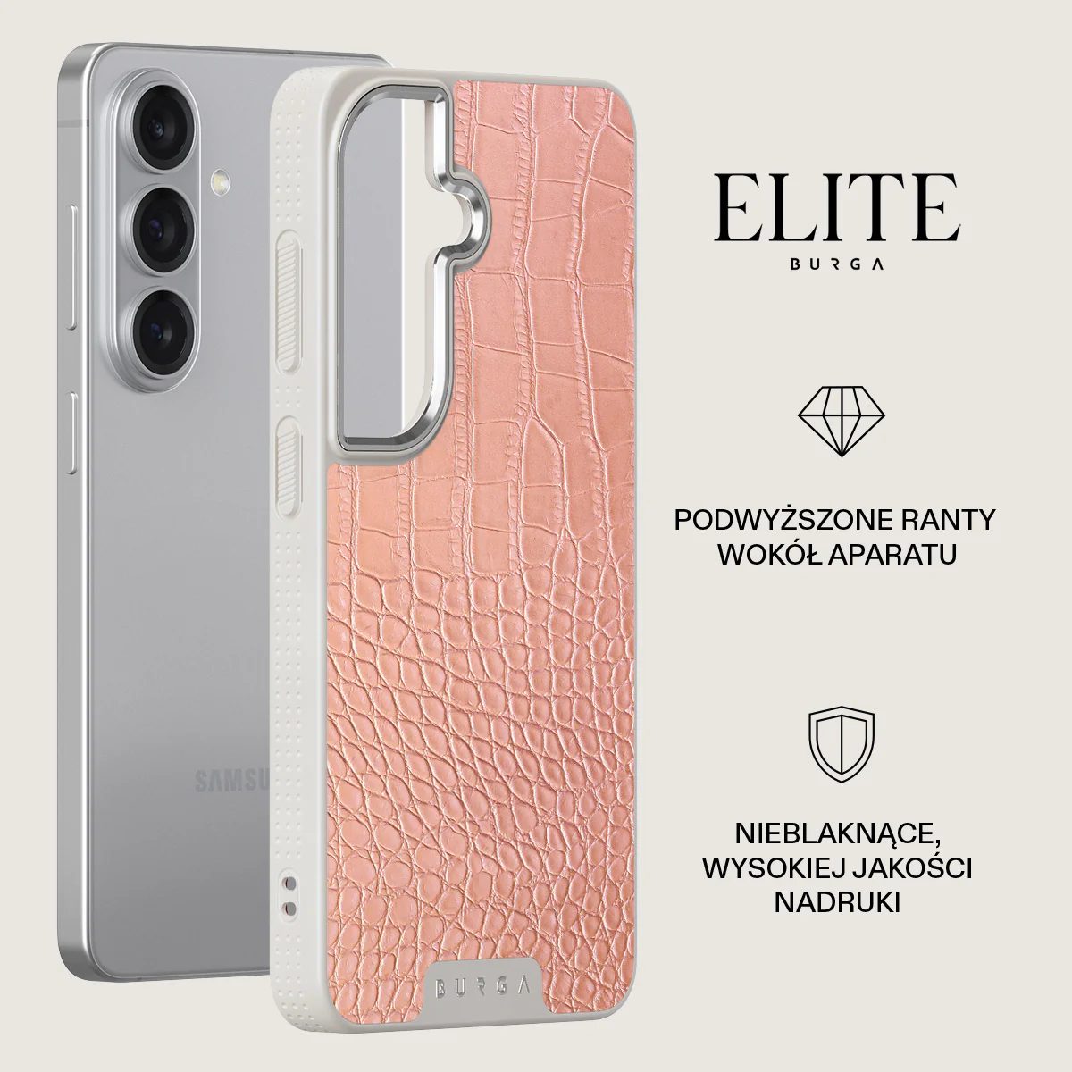 Pink Croco - Samsung Galaxy S26 Etui - Image 34