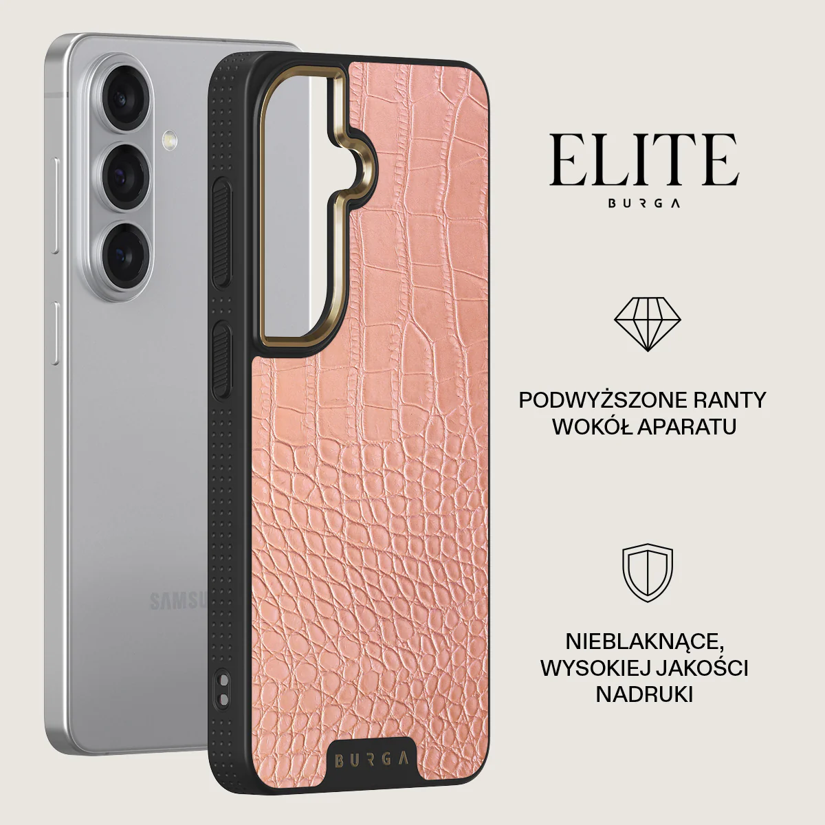 Pink Croco - Samsung Galaxy S26 Etui - Image 6
