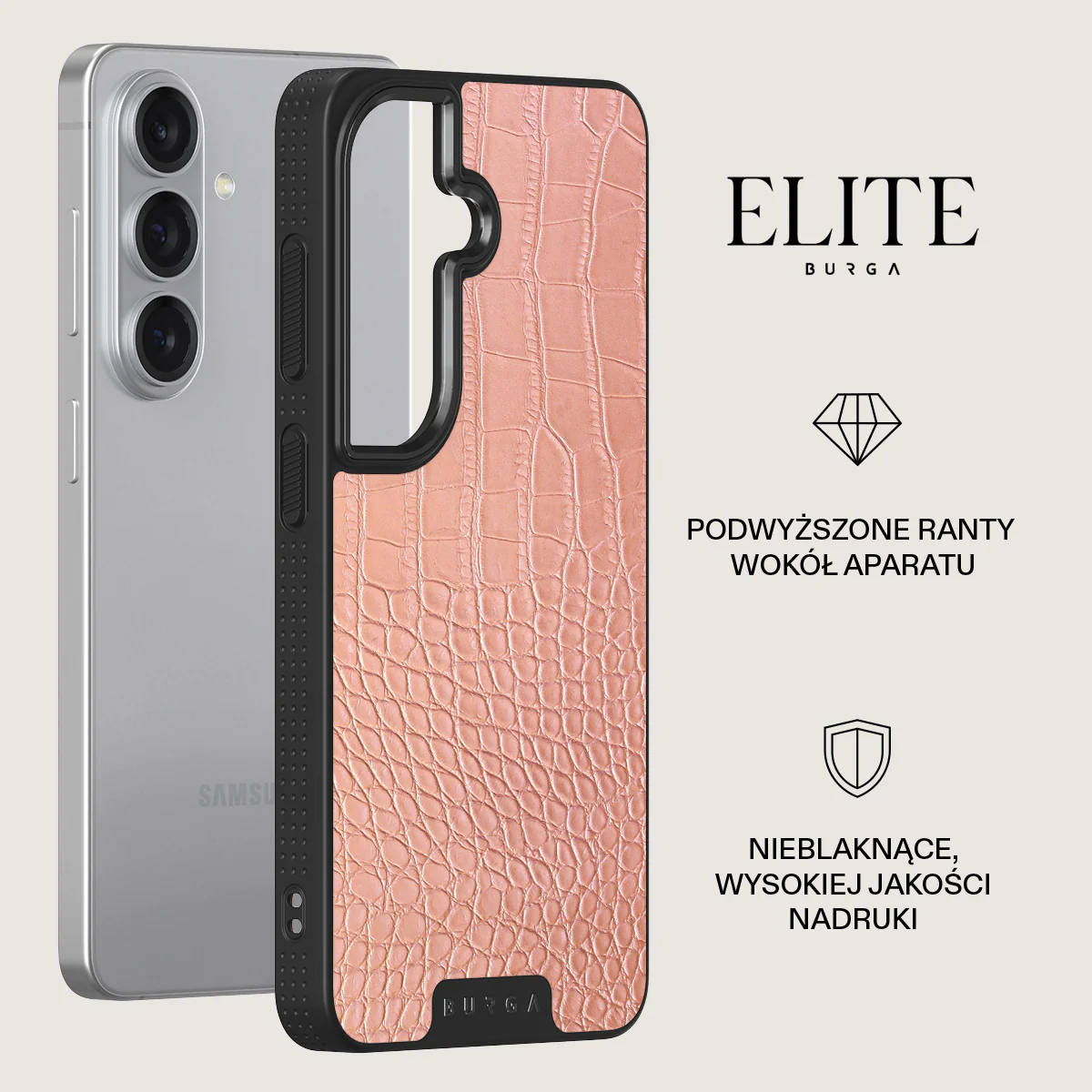 Pink Croco - Samsung Galaxy S26 Plus Etui - Image 13