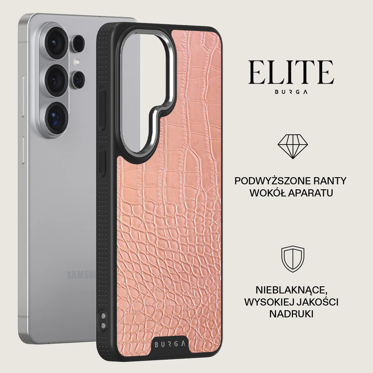 Pink Croco - Samsung Galaxy S26 Ultra Etui - Image 20