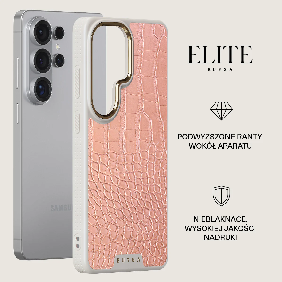 Pink Croco - Samsung Galaxy S26 Ultra Etui - Image 27