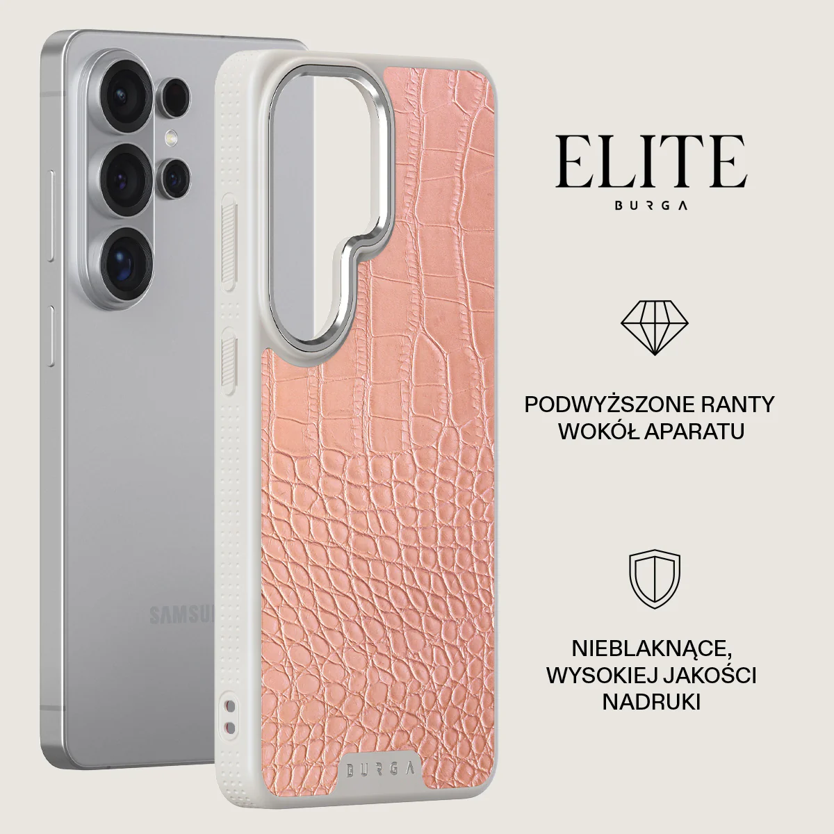 Pink Croco - Samsung Galaxy S26 Ultra Etui - Image 34