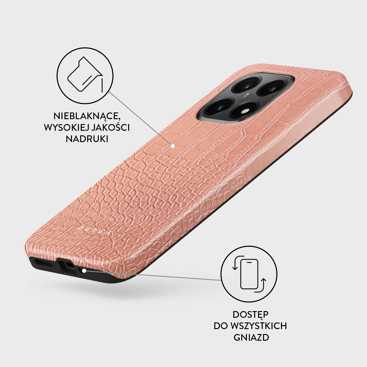 Pink Croco - Xiaomi 15T Etui - Image 3