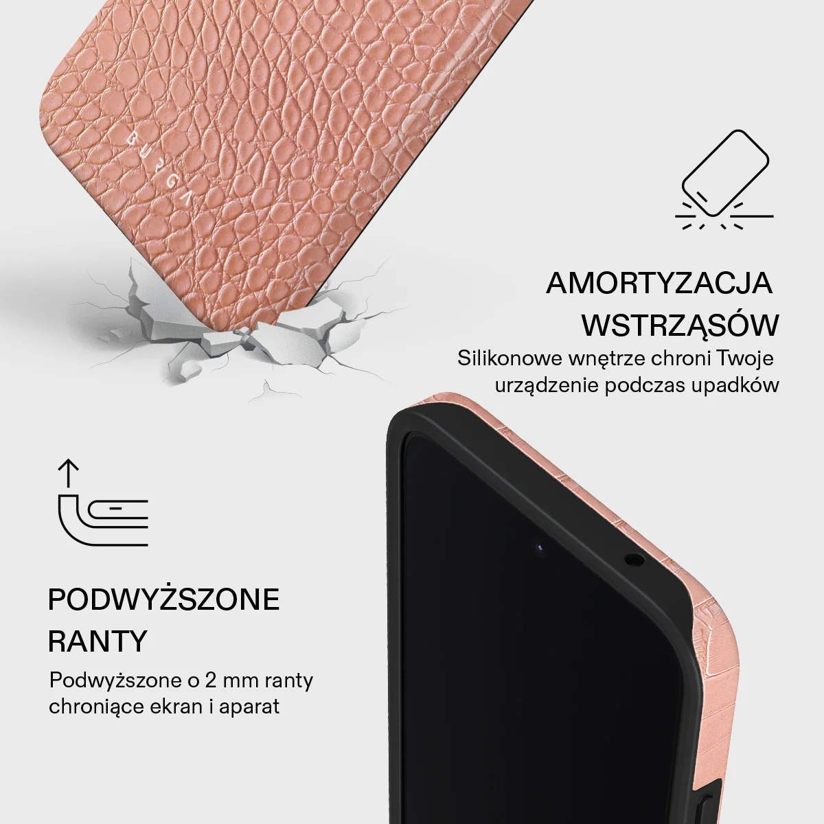 Pink Croco - Xiaomi 15T Etui - Image 4