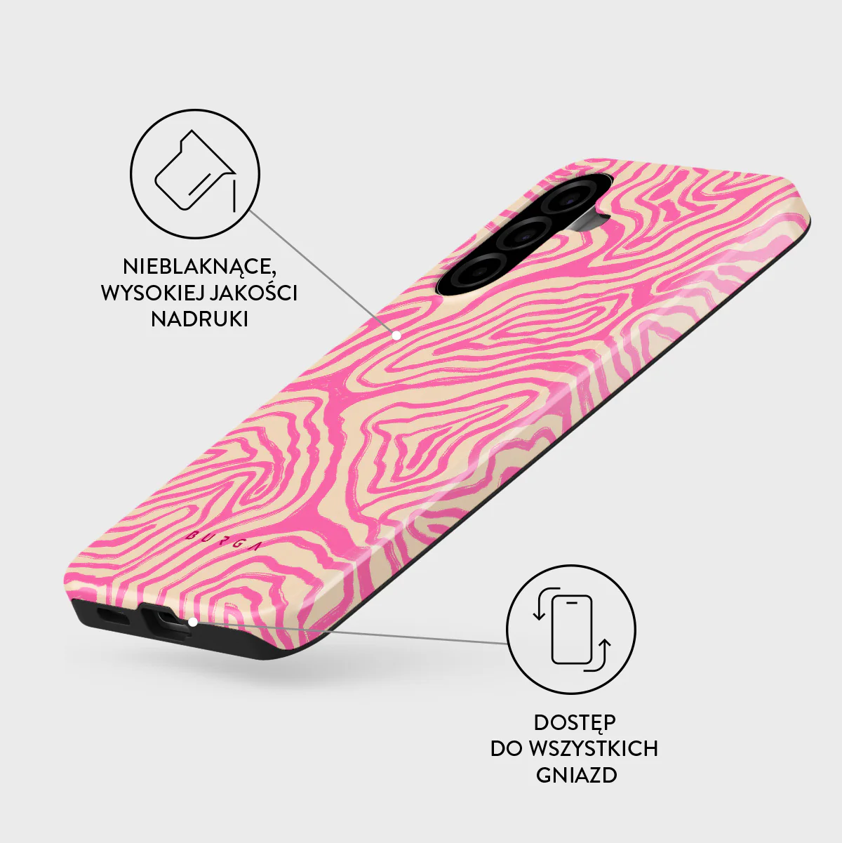 Pink Shores - Samsung Galaxy A57 5G Etui - Image 3