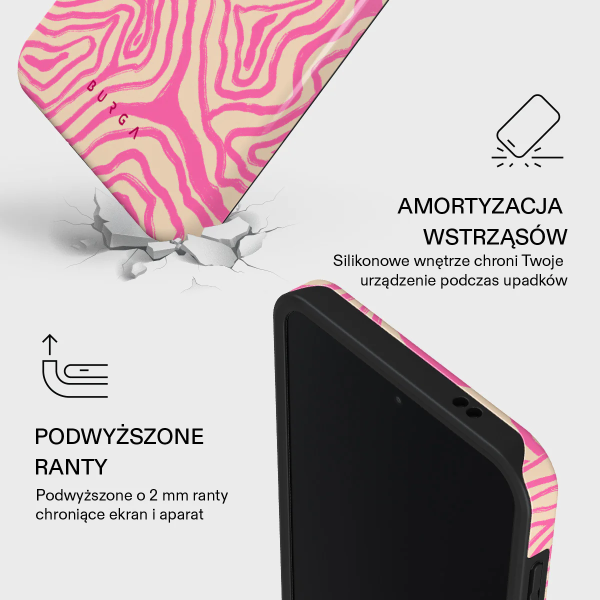 Pink Shores - Samsung Galaxy A57 5G Etui - Image 4