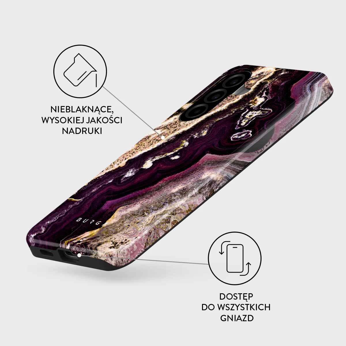 Purple Skies - Samsung Galaxy A57 5G Etui - Image 3