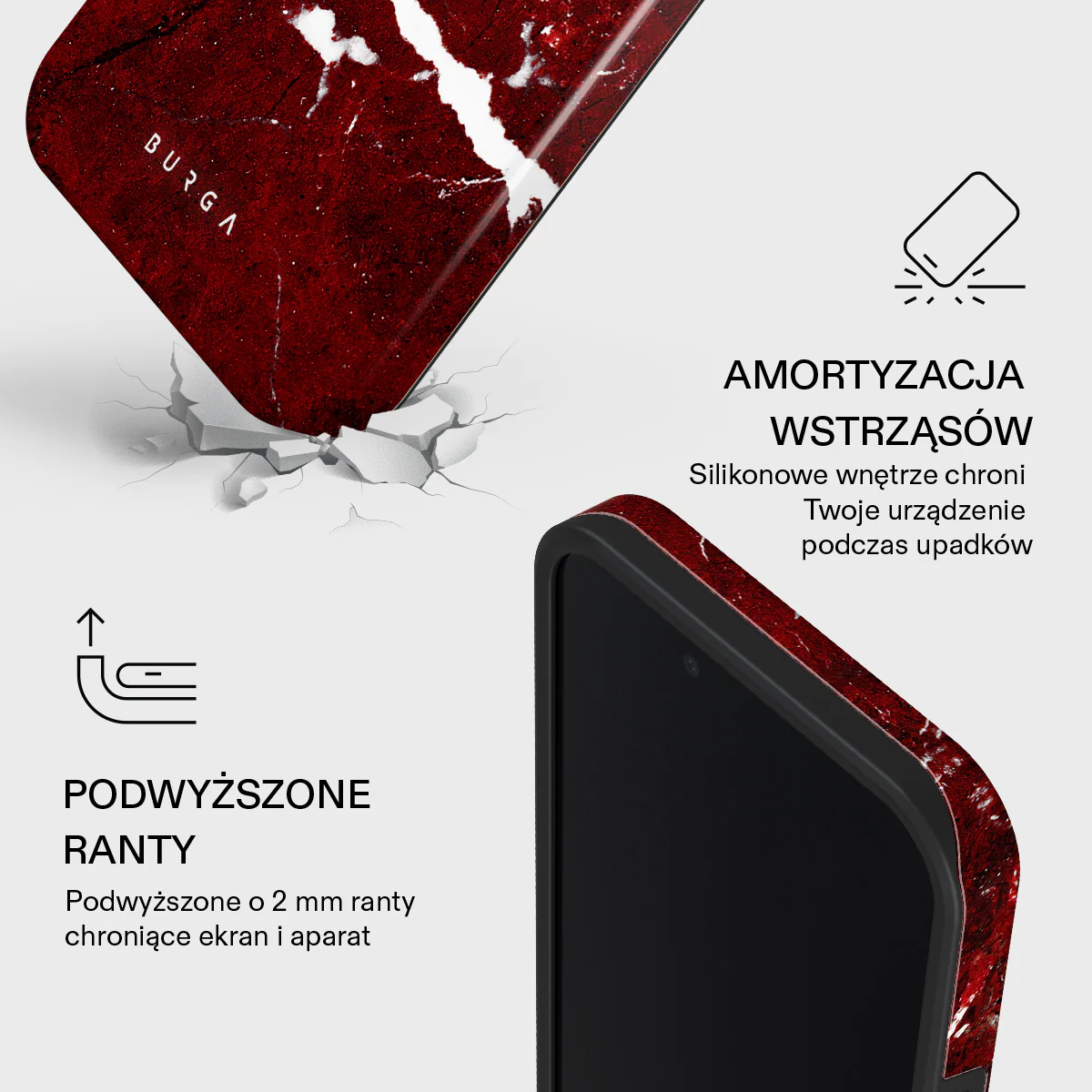 Iconic Red Ruby - iPhone 17e Etui - Image 4