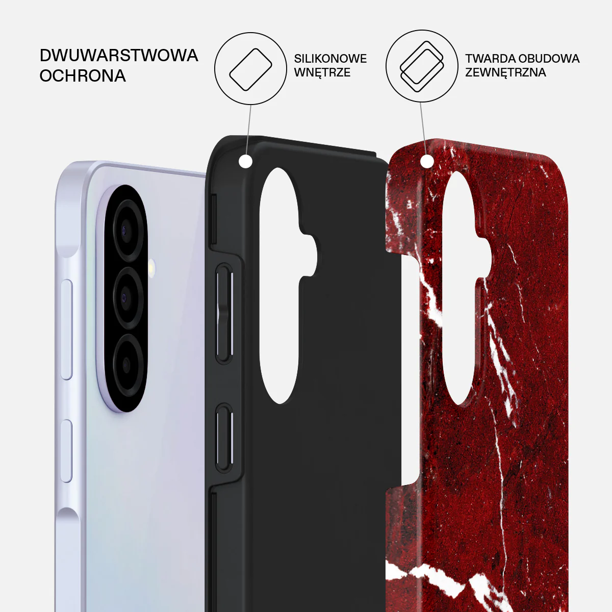 Iconic Red Ruby - Samsung Galaxy A37 5G Etui - Image 2