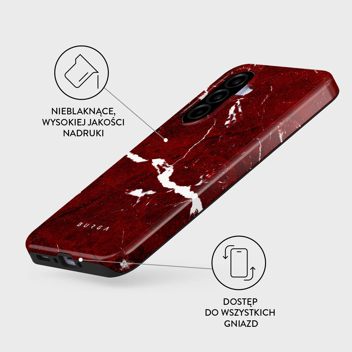 Iconic Red Ruby - Samsung Galaxy A37 5G Etui - Image 3