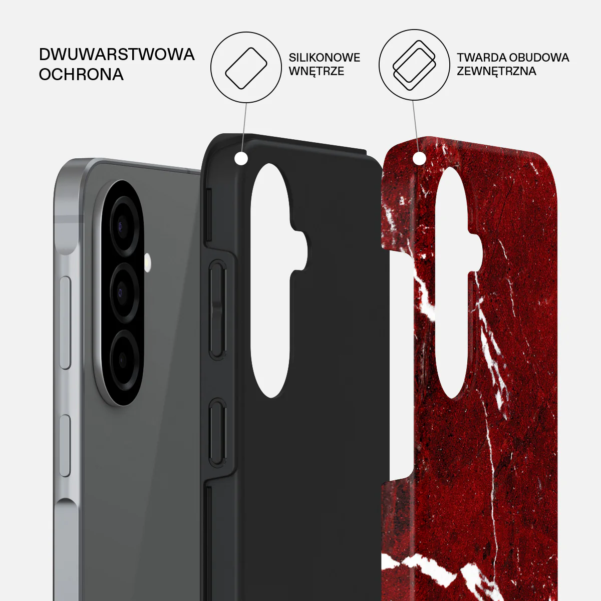 Iconic Red Ruby - Samsung Galaxy A57 5G Etui - Image 2