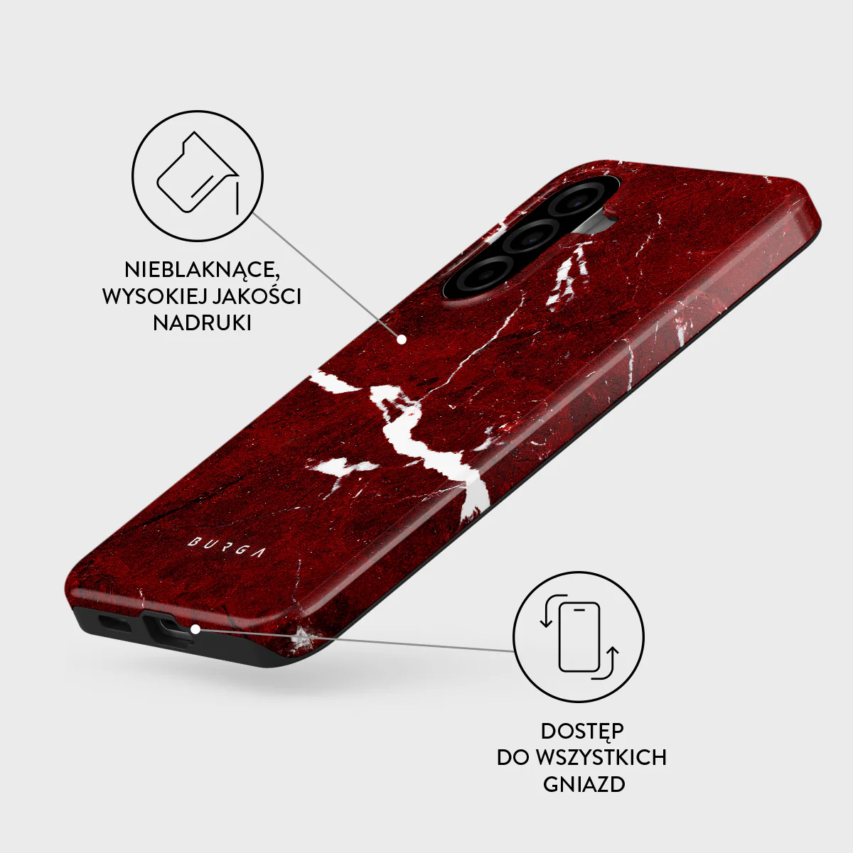 Iconic Red Ruby - Samsung Galaxy A57 5G Etui - Image 3