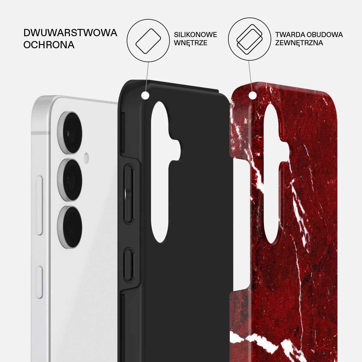 Iconic Red Ruby - Samsung Galaxy S25 FE Etui - Image 2