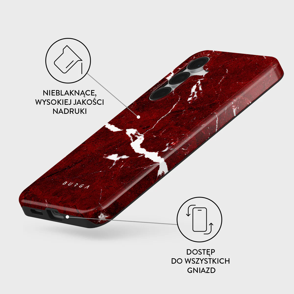 Iconic Red Ruby - Samsung Galaxy S25 FE Etui - Image 3