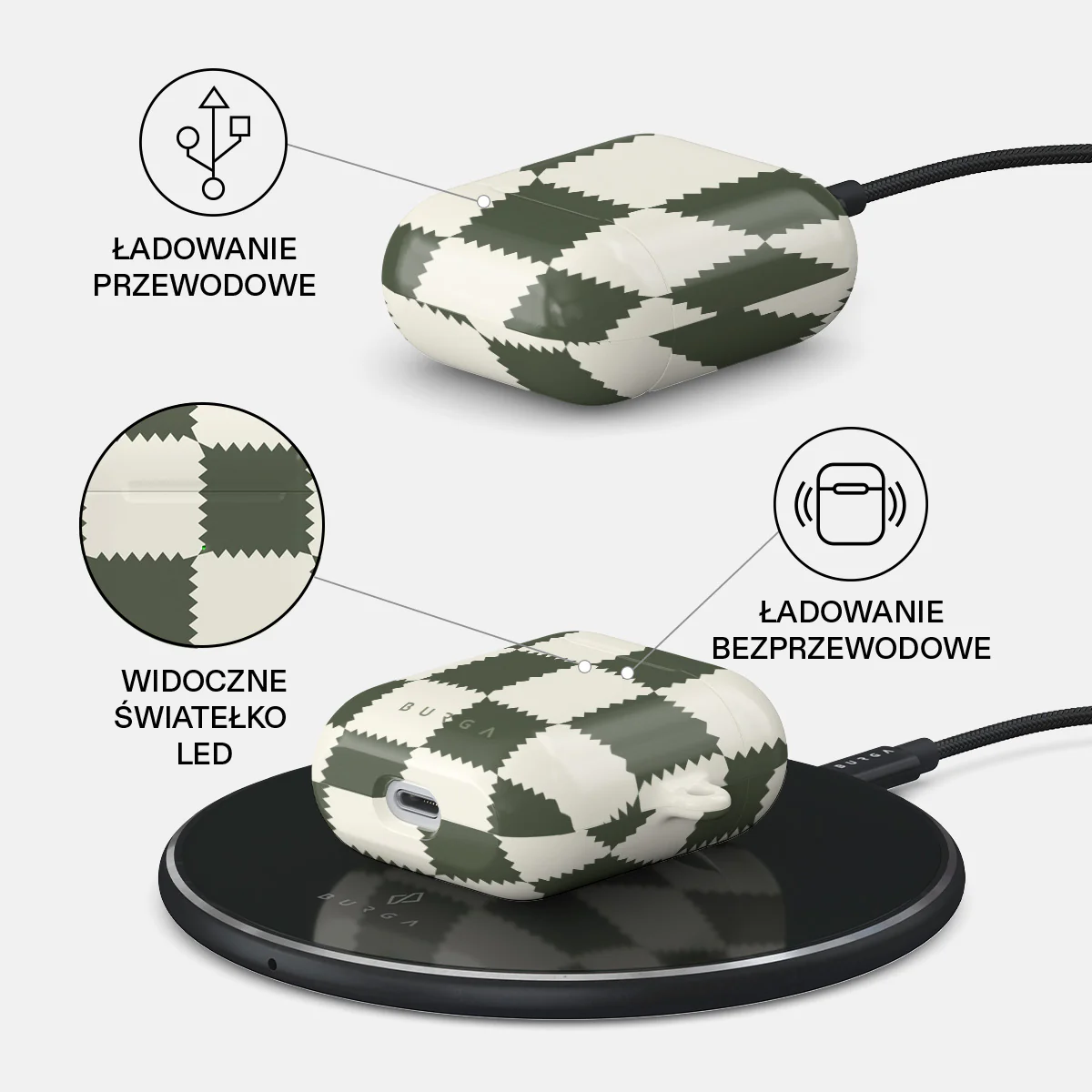 Retro Grid - Etui AirPods - Image 3