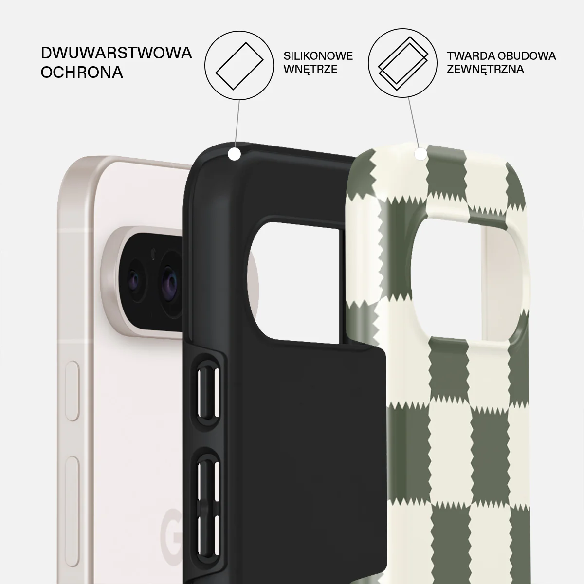 Retro Grid - Google Pixel 10 Pro XL Etui - Image 2
