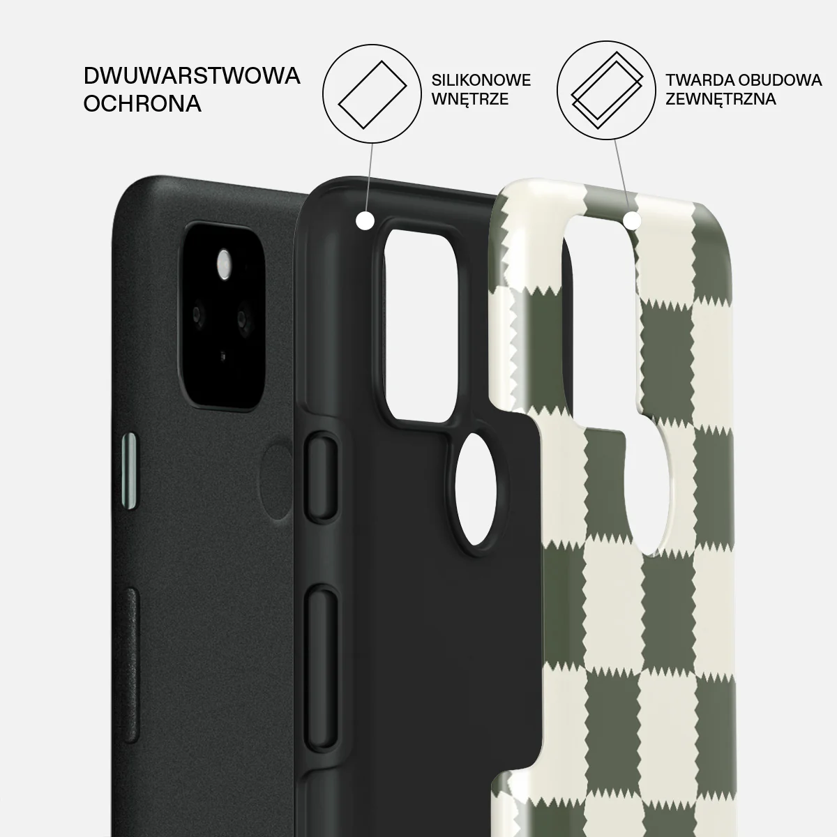 Retro Grid - Google Pixel 5 Etui - Image 2