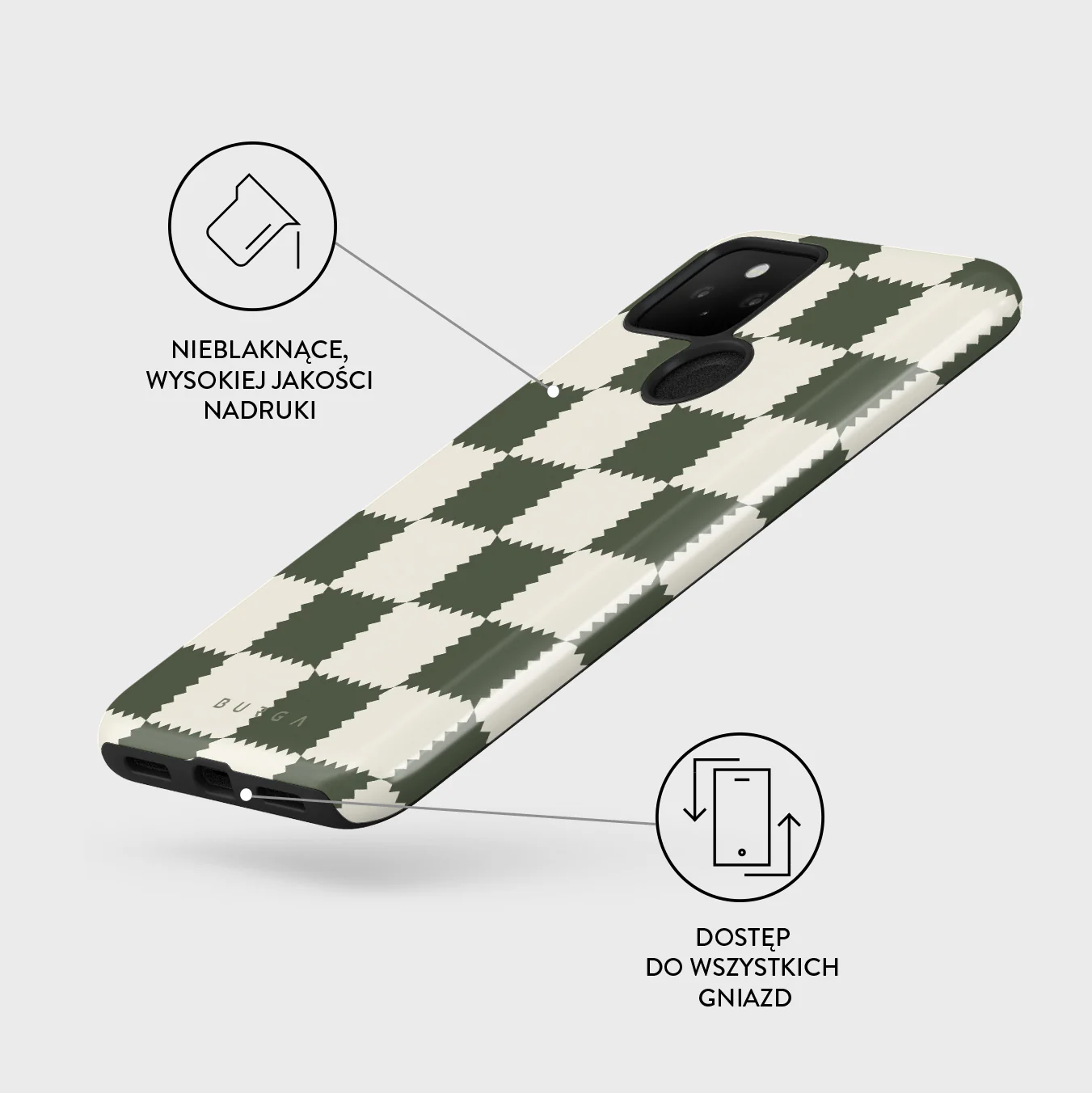 Retro Grid - Google Pixel 5 Etui - Image 3