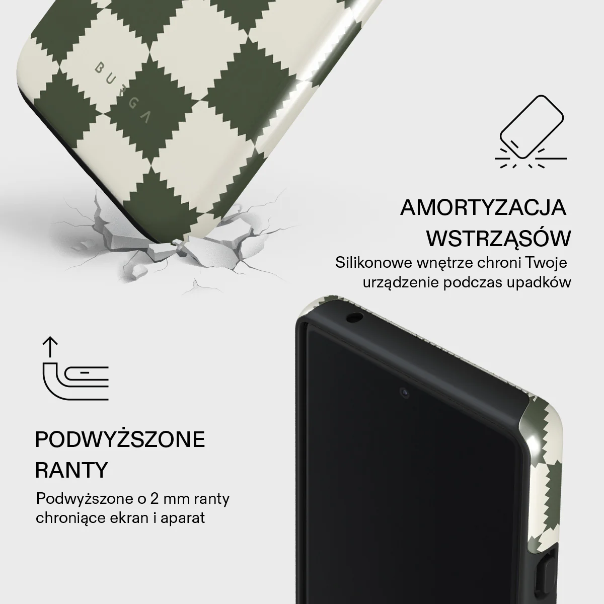 Retro Grid - Google Pixel 6a Etui - Image 4