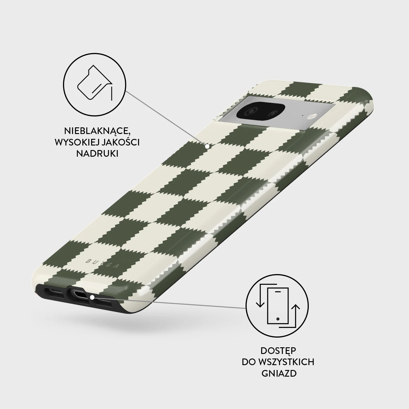 Retro Grid - Google Pixel 7 Etui - Image 3