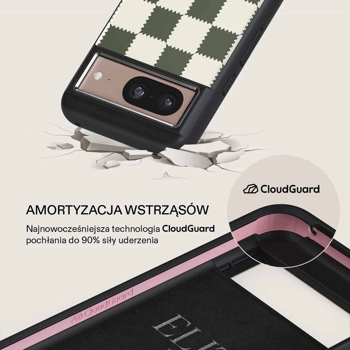 Retro Grid - Google Pixel 8 Etui - Image 14