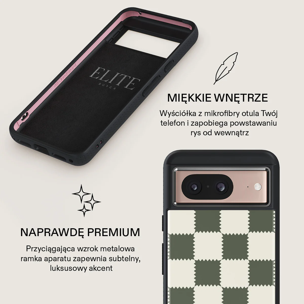 Retro Grid - Google Pixel 8 Etui - Image 17