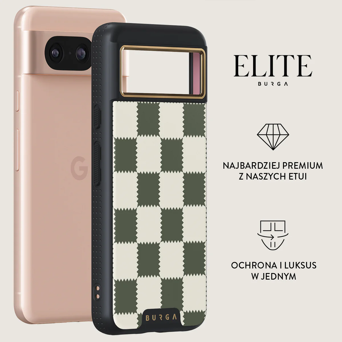 Retro Grid - Google Pixel 8 Etui - Image 6