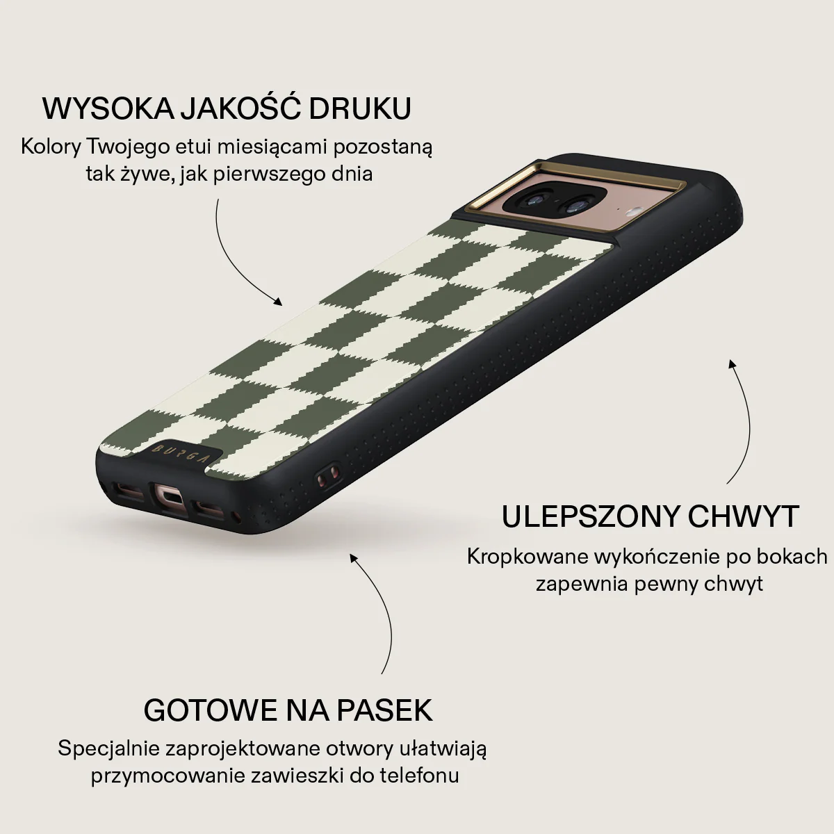 Retro Grid - Google Pixel 8 Etui - Image 9