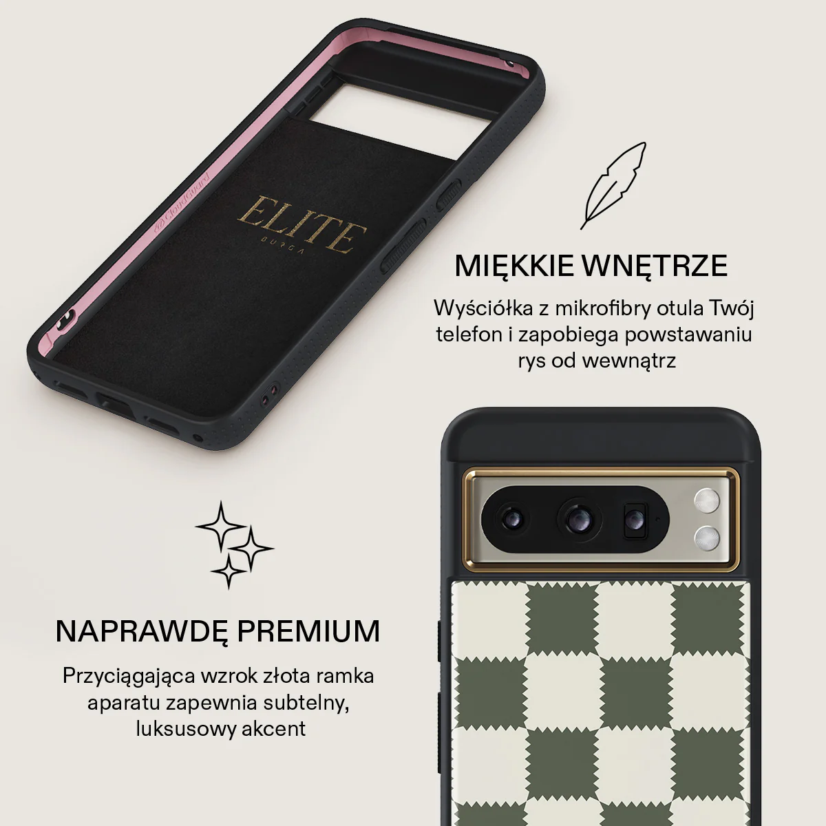 Retro Grid - Google Pixel 8 Pro Etui - Image 10