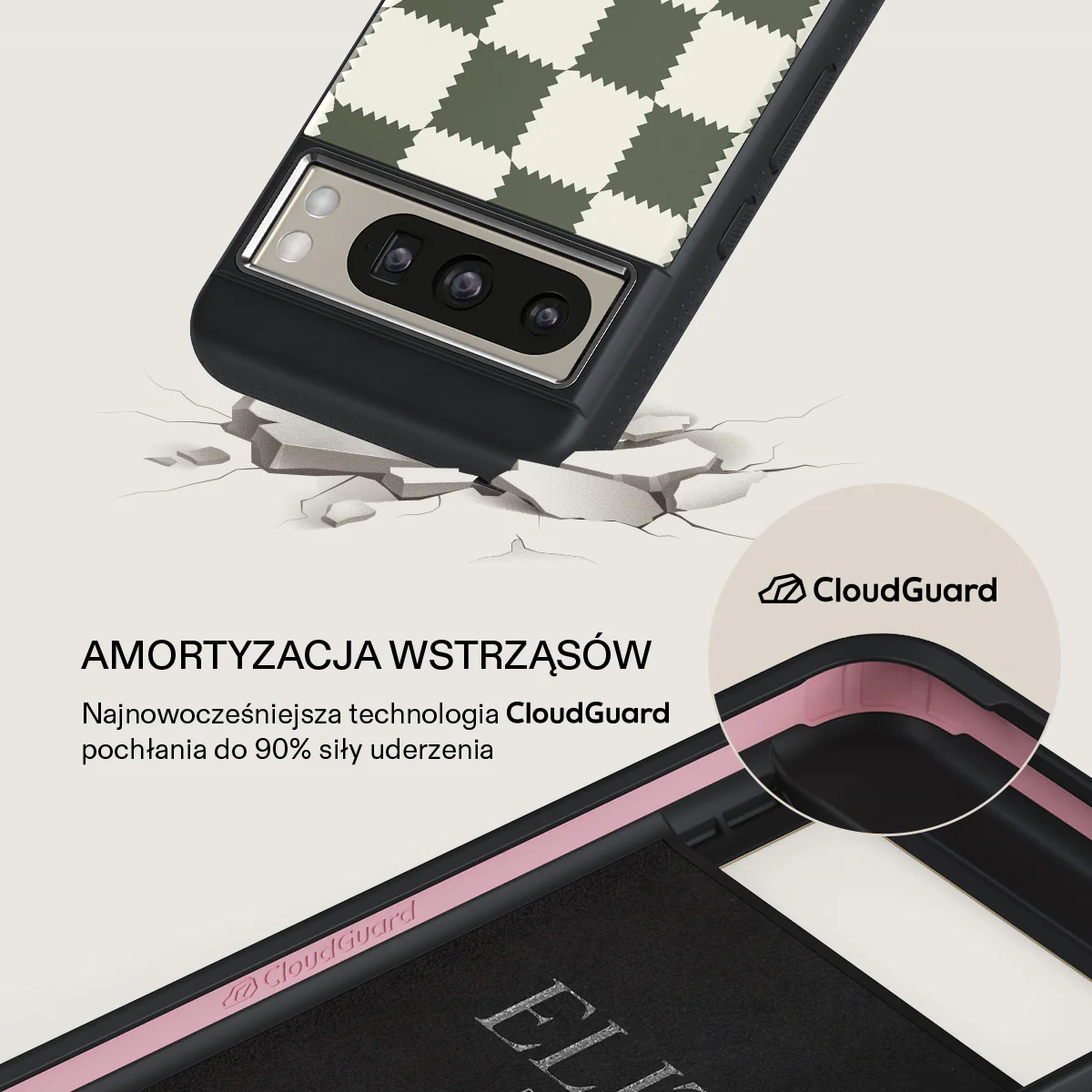 Retro Grid - Google Pixel 8 Pro Etui - Image 14