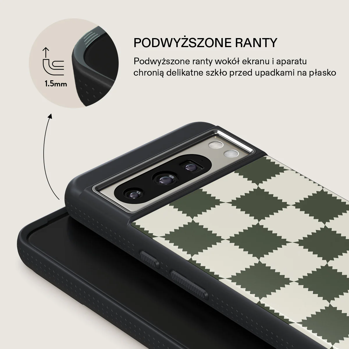 Retro Grid - Google Pixel 8 Pro Etui - Image 15