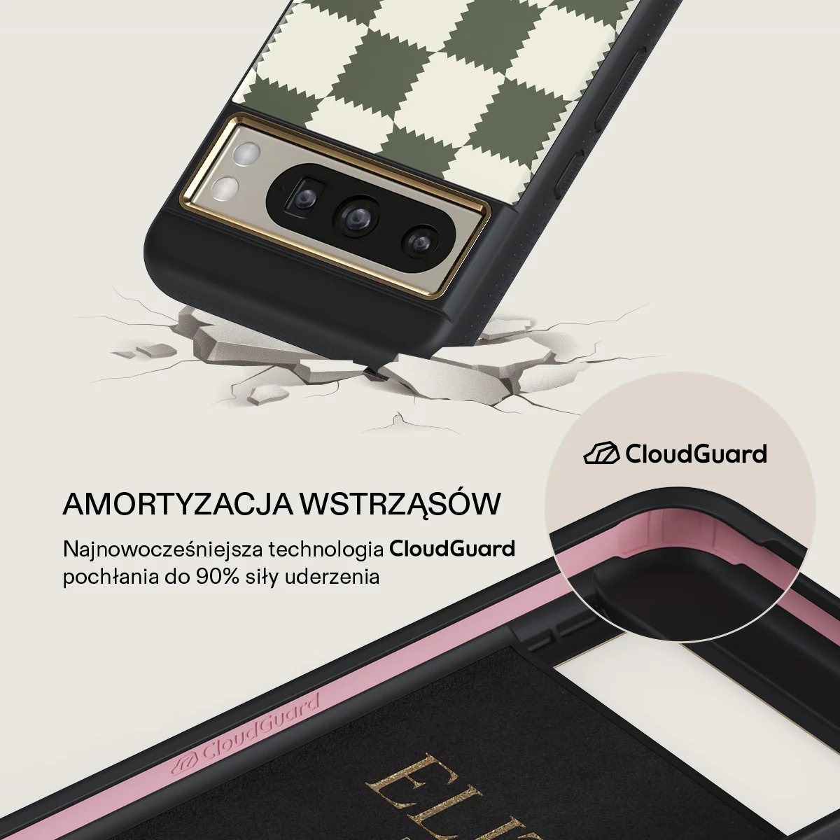 Retro Grid - Google Pixel 8 Pro Etui - Image 7