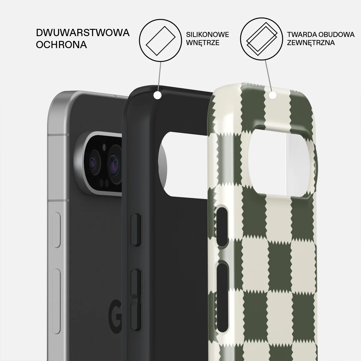 Retro Grid - Google Pixel 9 Etui - Image 2