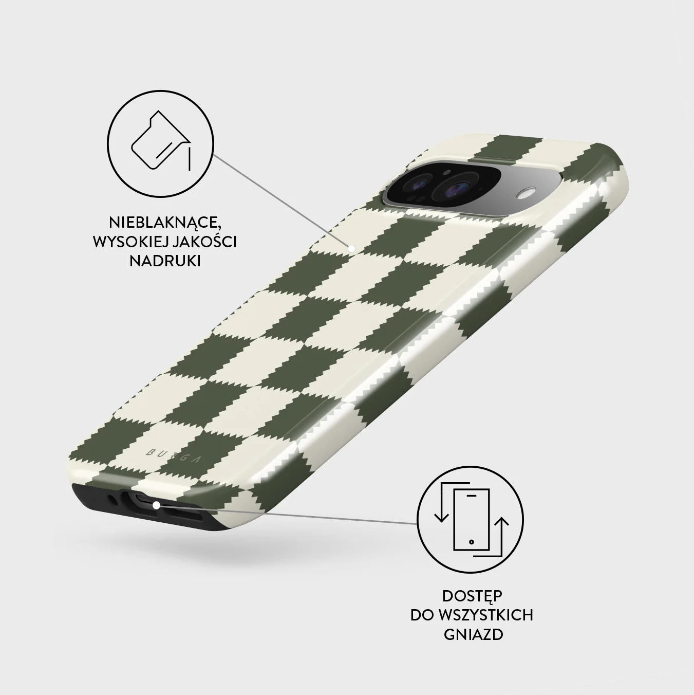 Retro Grid - Google Pixel 9 Etui - Image 3