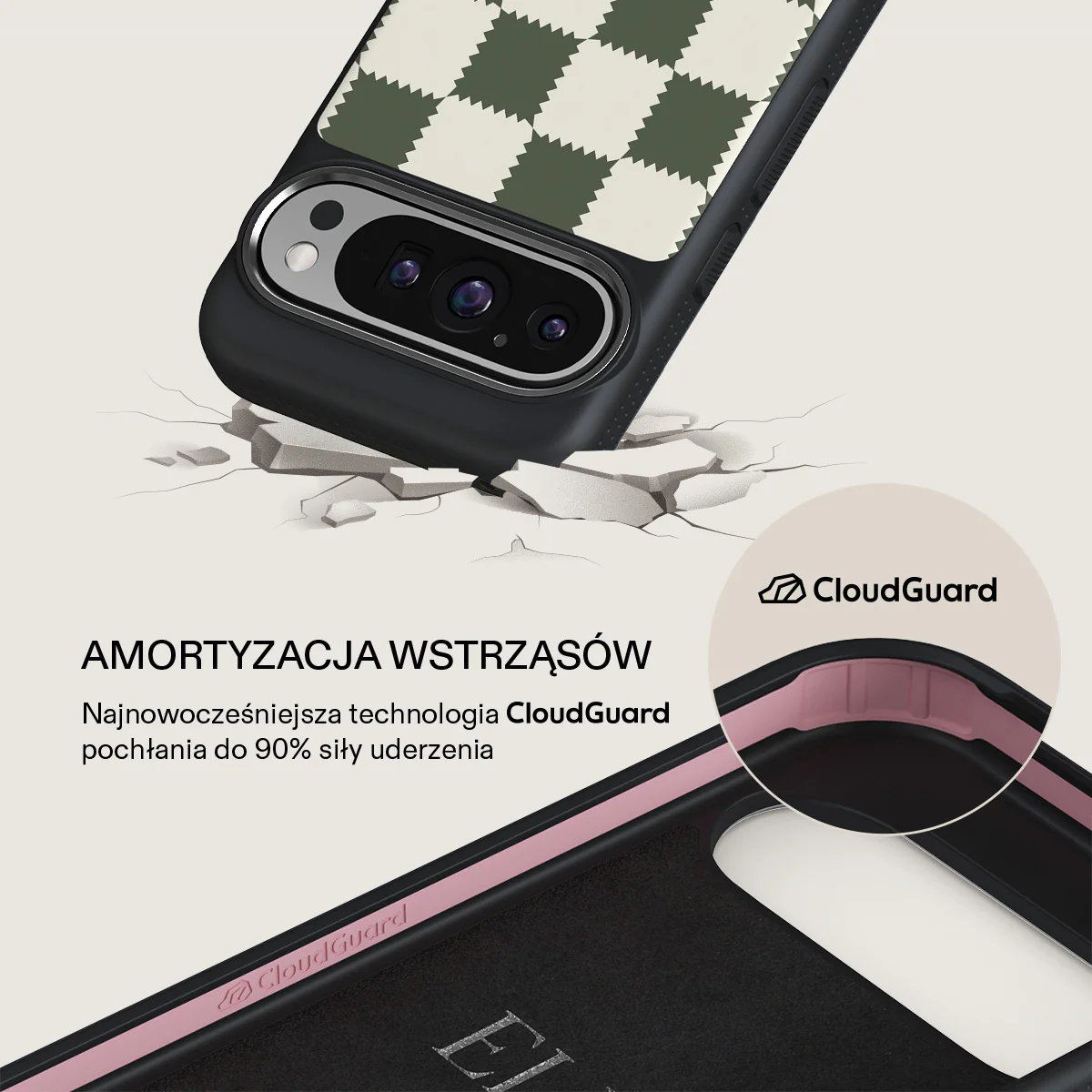 Retro Grid - Google Pixel 9 Pro Etui - Image 14