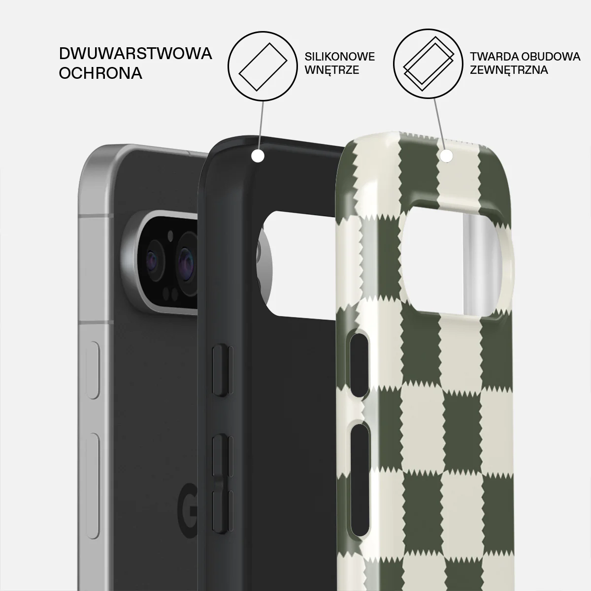 Retro Grid - Google Pixel 9 Pro Etui - Image 2
