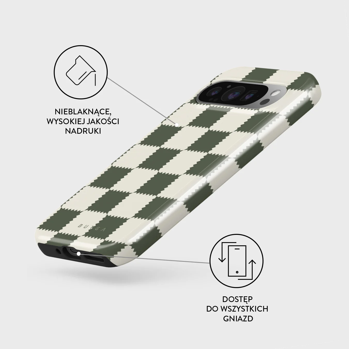 Retro Grid - Google Pixel 9 Pro Etui - Image 3