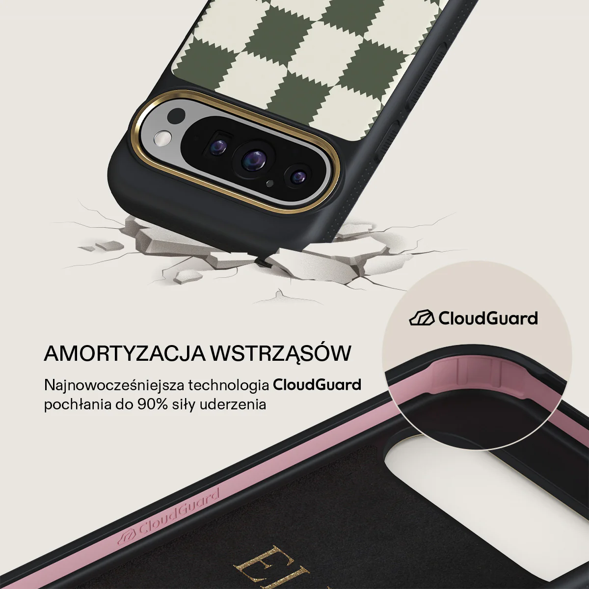 Retro Grid - Google Pixel 9 Pro Etui - Image 7