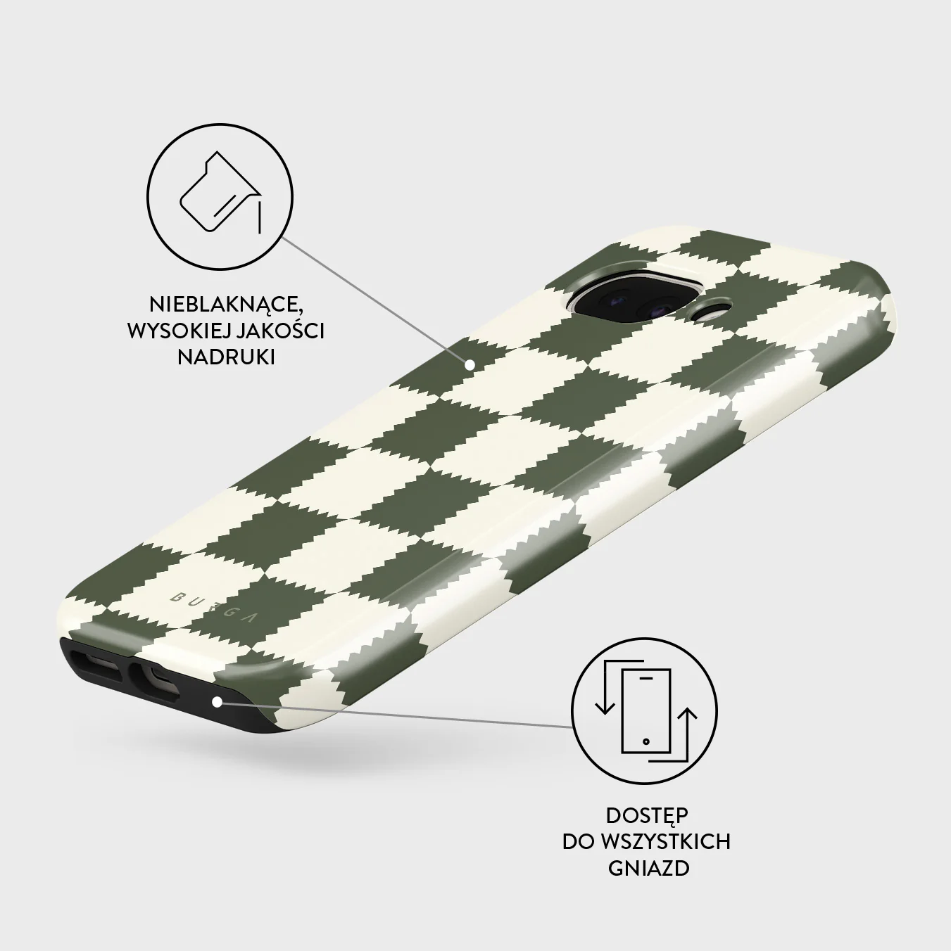 Retro Grid - Google Pixel 9a Etui - Image 3