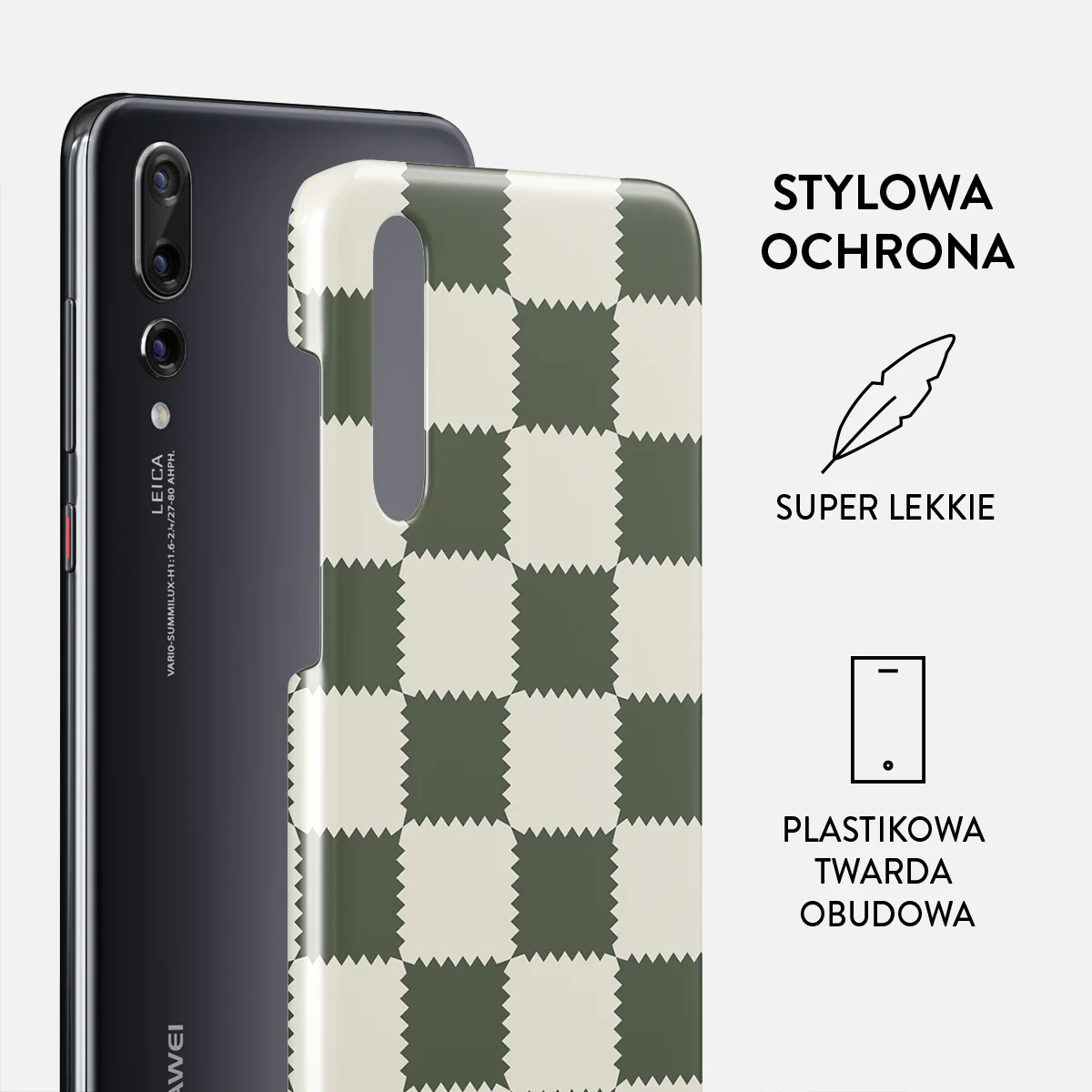 Retro Grid - Huawei P20 Etui - Image 2