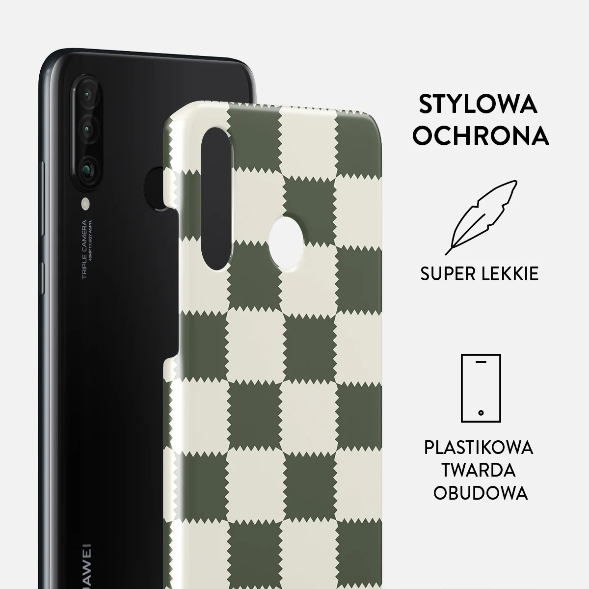 Retro Grid - Huawei P30 Lite Etui - Image 2