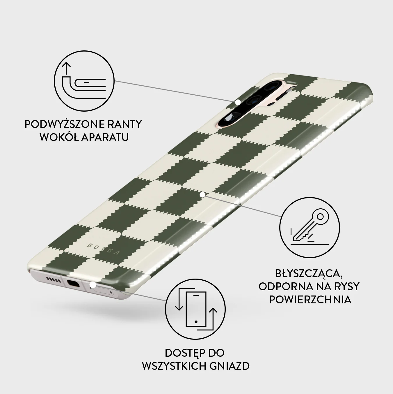 Retro Grid - Huawei P30 Pro Etui - Image 3