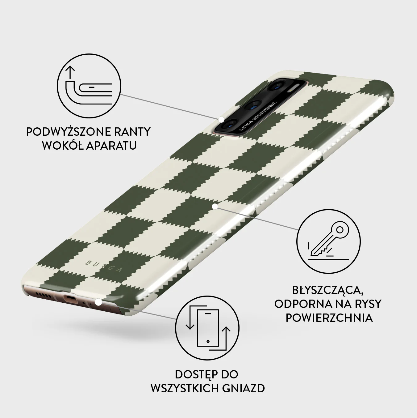 Retro Grid - Huawei P40 Etui - Image 3